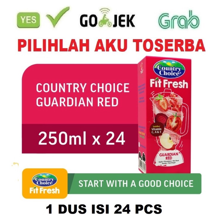 Country Choice Fit Fresh GUARDIAN RED 250 ml - ( HARGA 1 DUS ISI 24 )