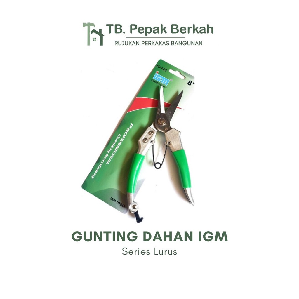 Gunting Dahan Lurus dan Bengkok IGM