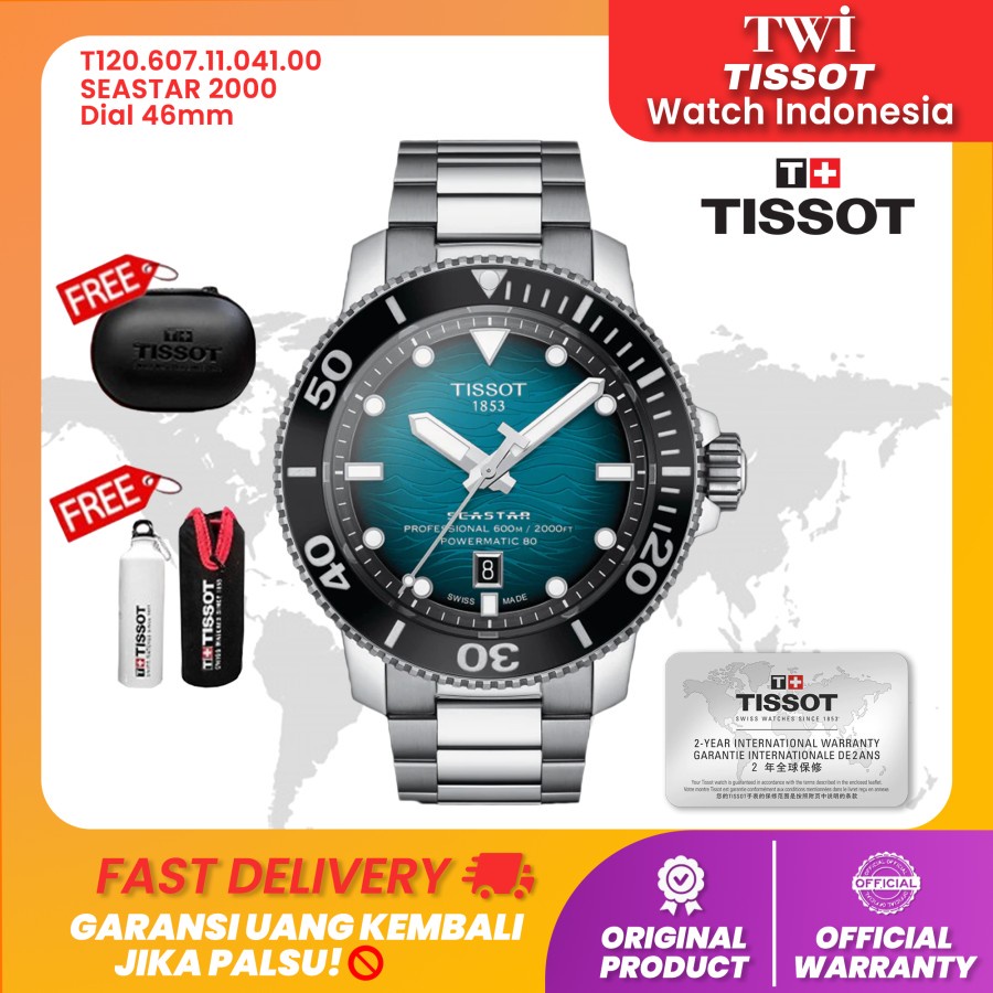 Jam Tangan Pria Analog Tissot T120.607.11.041.00 Seastar 2000