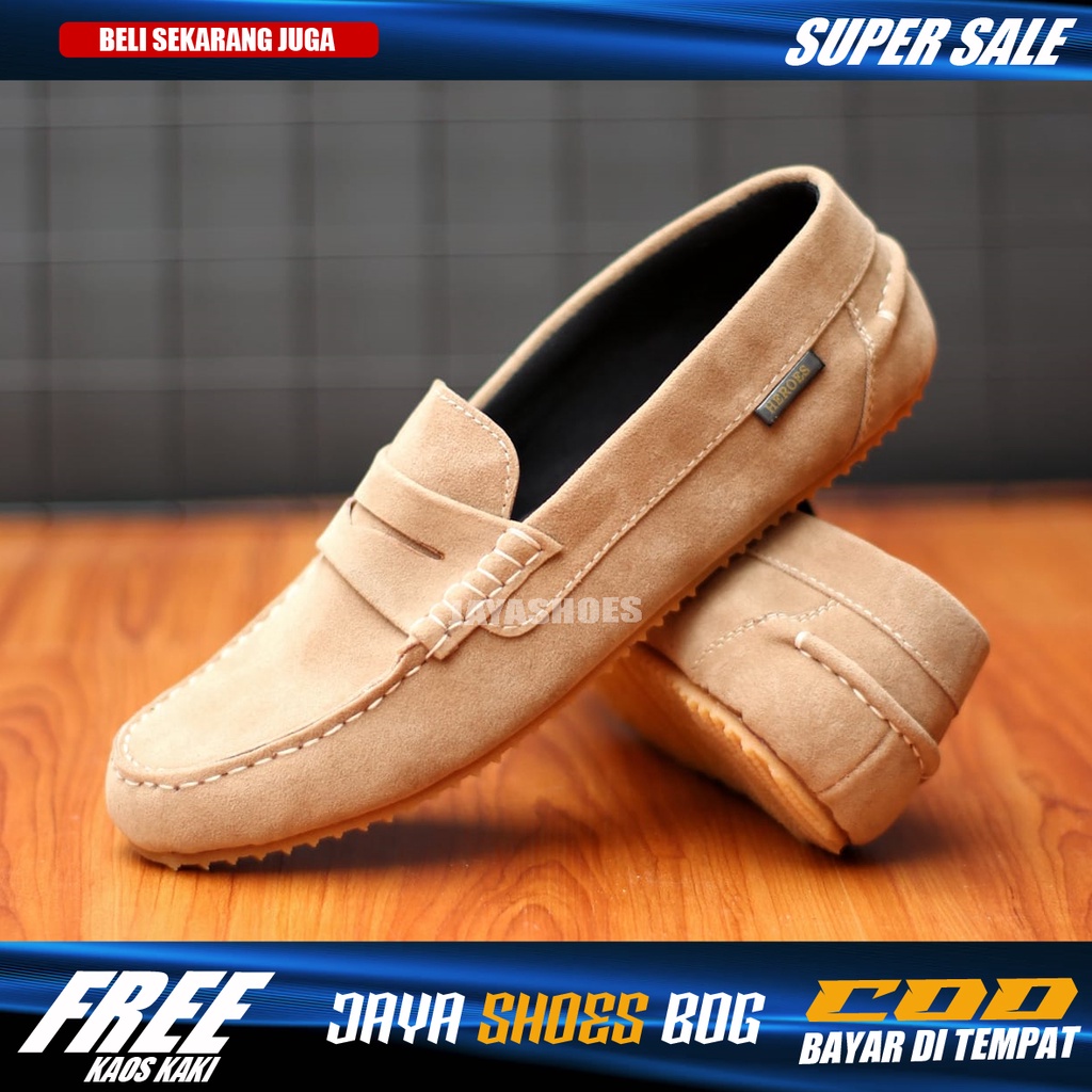 SANO Sepatu Pria Slip On Casual Original Selop Slop Cowok Kekinian Simple Murah Anti Slip