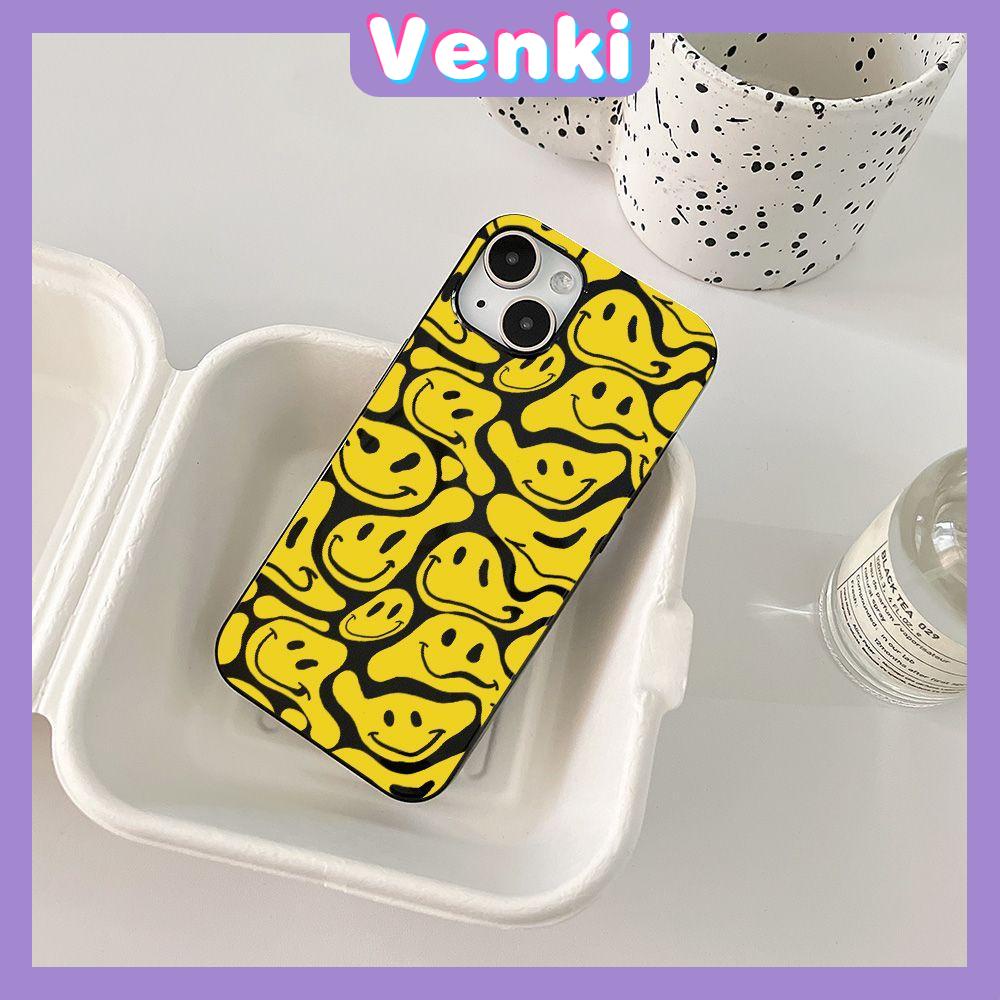 iPhone Case Soft TPU Glossy Black Candy Case Yellow Smiley Camera Protection Shockproof For iPhone 14 13 12 11 Pro Max 7 8 Plus X XR