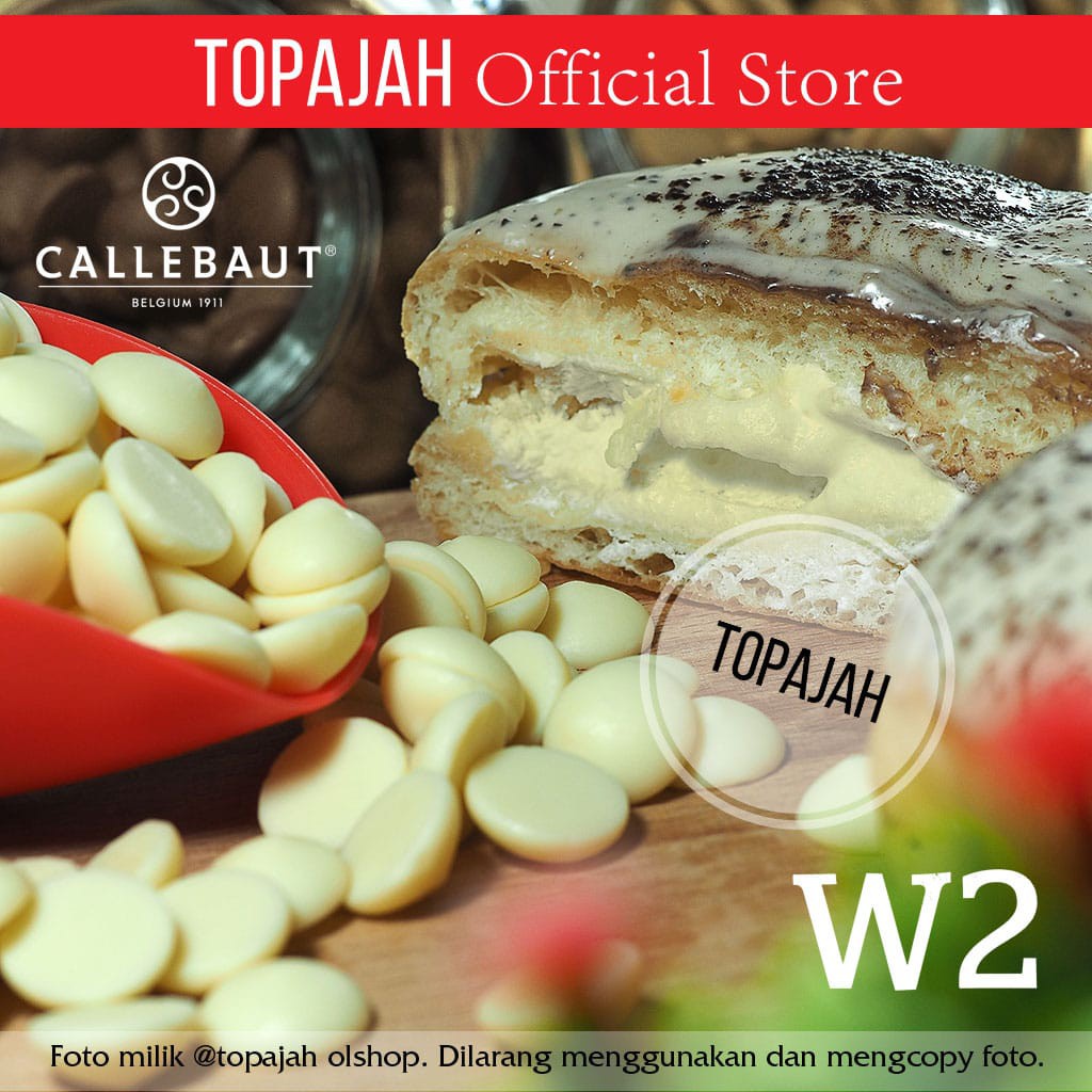 

✨NEW✨ -Cokelat Putih baking couverture Creammy White milk choco CALLEBAUT 500gr.- 1.1.23