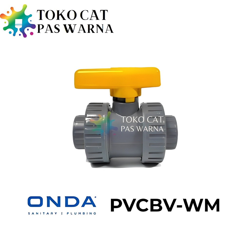 Stop Kran Water Mur ONDA PVCBV WM Ball Valve Watermur 3/4" 1/2" INCH