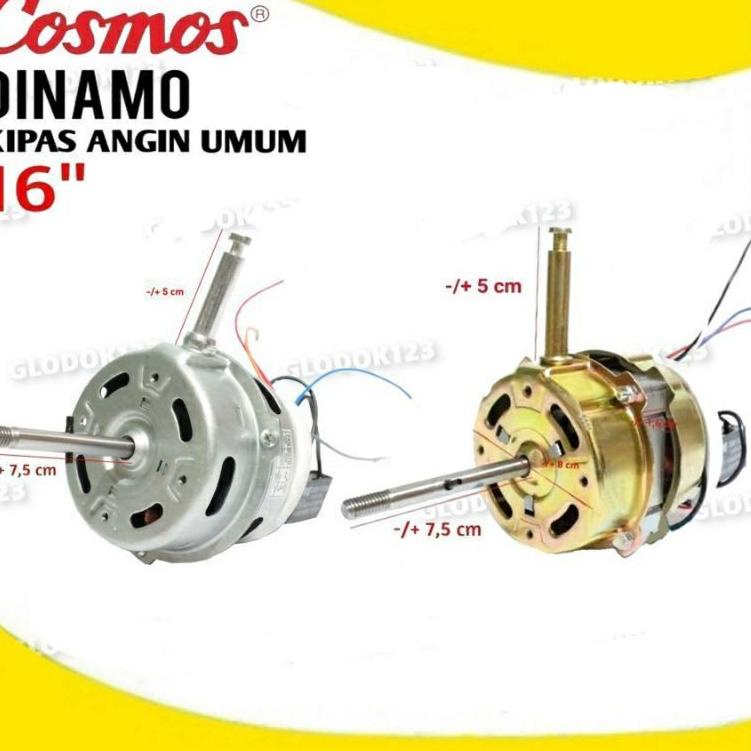 ❇ Motor Dinamo Kipas Angin 16 inch Merk Cosmos, Sanken, KDK, dan Merk Lainnya ○