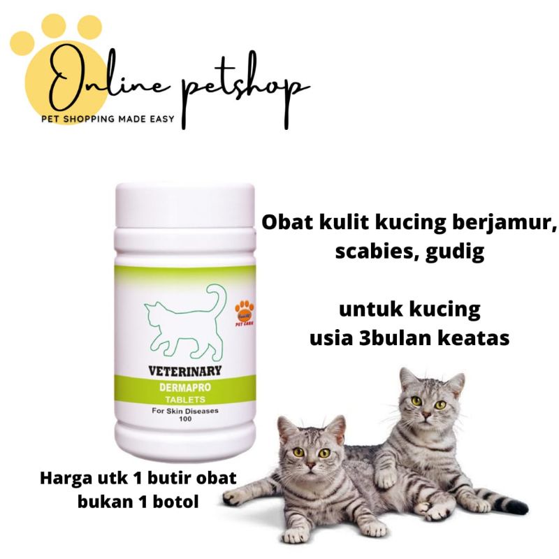 VETERINARY DERMAPRO OBAT JAMUR SCABIES