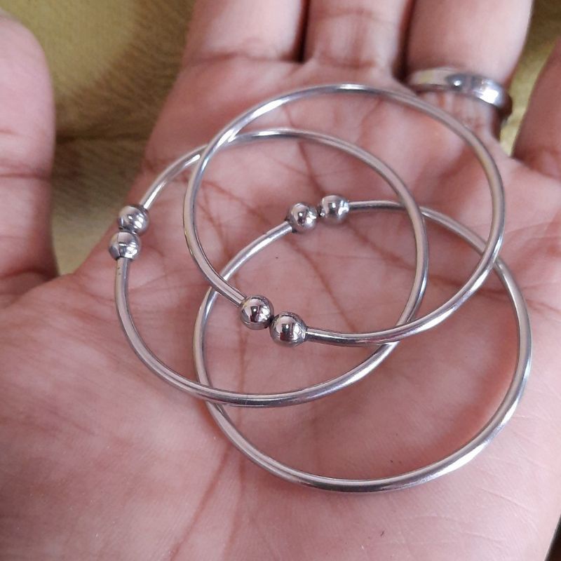 GELANG BESI BAJA STAINLESS STELL BAYI DAN DEWASA / GELANG BAYI