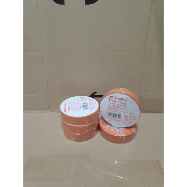 

Isolasi temflex 1700C Orange 19mm x 20.1m