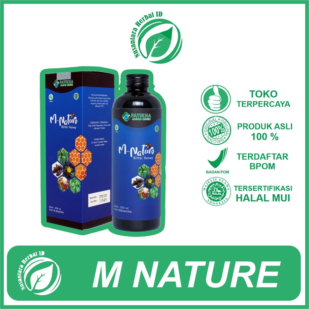 M NATURE Madu pahit herbal mnature