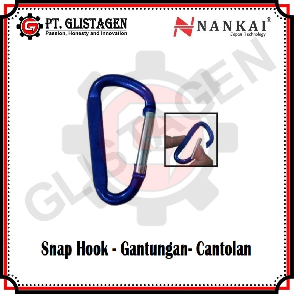 Snap Hook - Gantungan- Cantolan CARBINER ( 6x60 , 7x70 , 8x80 ) NANKAI