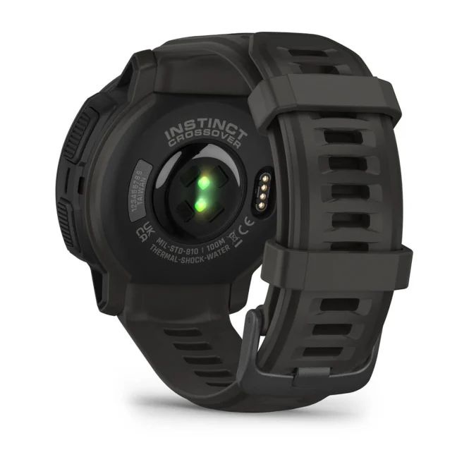 Garmin Instinct Crossover Solar Graphite / Tidal Blue Garansi 2 Tahun