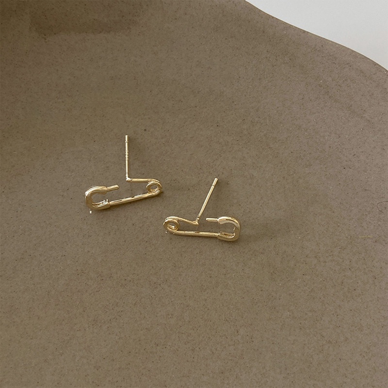 925cap Tidak Teratur Pin Anting Untuk Pria Dan Wanita Pasangan Kepribadian Kertas Klip Anting-Anting Warna Perak Perhiasan Hadiah