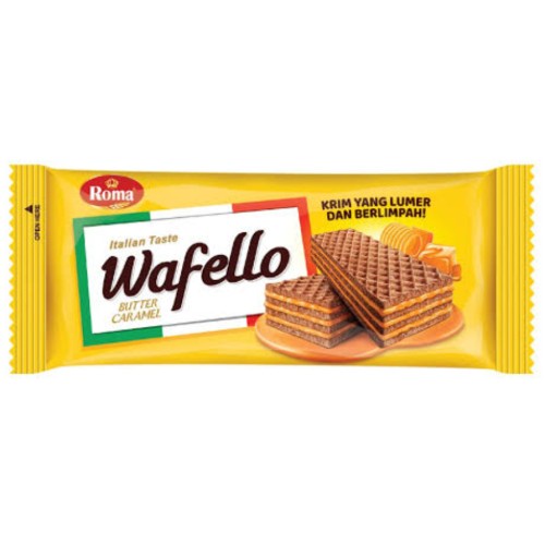 ROMA WAFELLO BUTTER CARAMEL 20.5GRX10