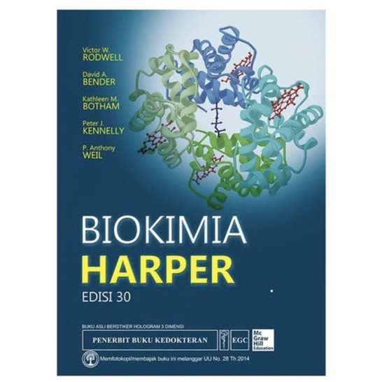 TEXTBOOK 100% ORIGINAL ASLI BIOKIMIA KEDOKTERAN HARPER EDISI 31 BERSTIKER HOLOGRAM