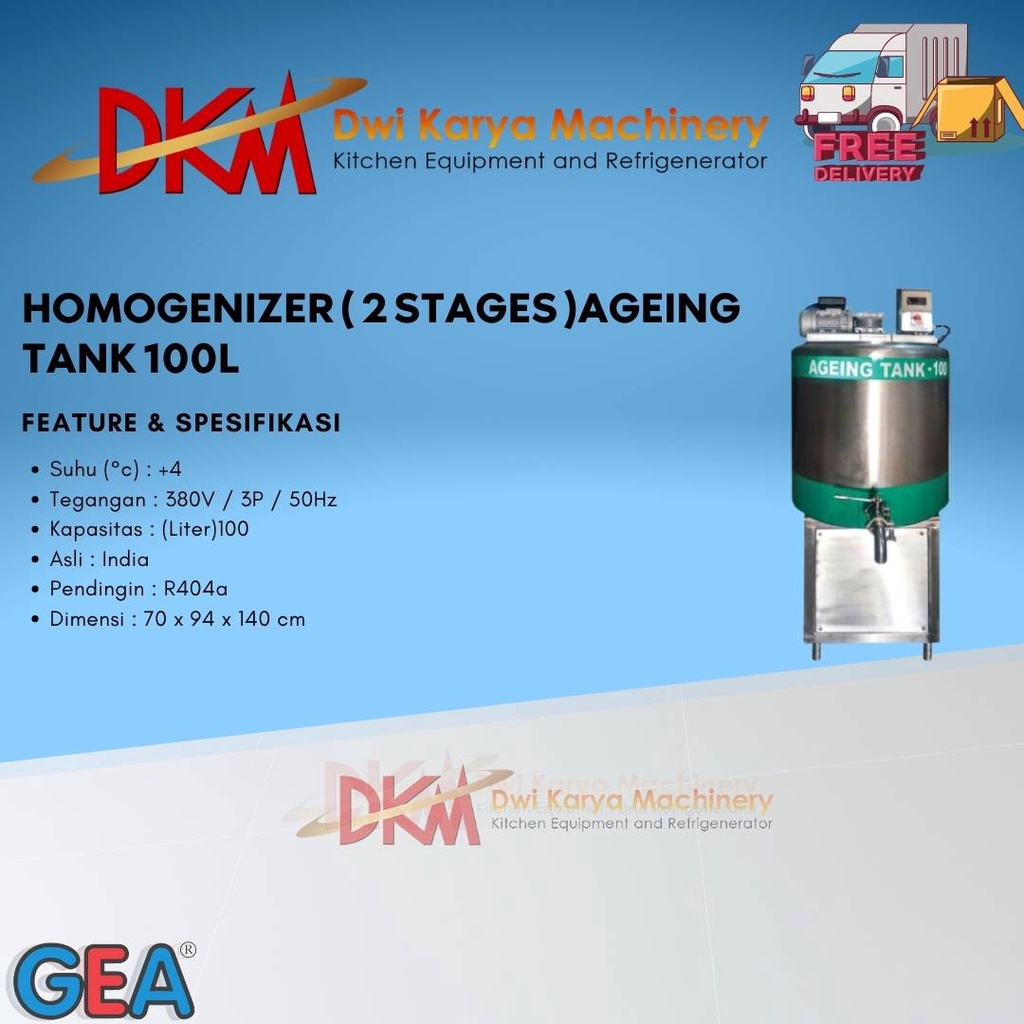 AGEING TANK 100L GEA / Mesin Penstabil Adonan Es Krim GEA