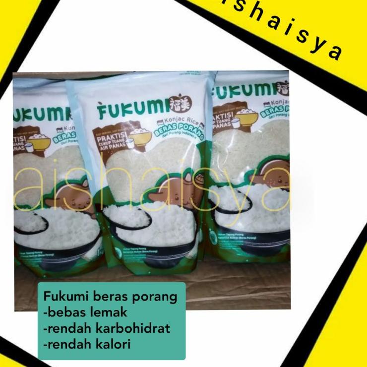 

⚡GROSIR⚡ FUKUMI Pouch Beras Porang / Konjac Rice / Beras Shirataki 1Kg 1 Kg (Per Dus Isi 12 Pouch Harga Grosir)