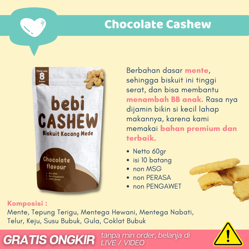 Snack Bayi 8 Bulan - Camilan Biskuit Cemilan Bayi Anak Mpasi Baby 8 10 12 Bulan 1 Tahun Sehat - ARAMOMKIDS006