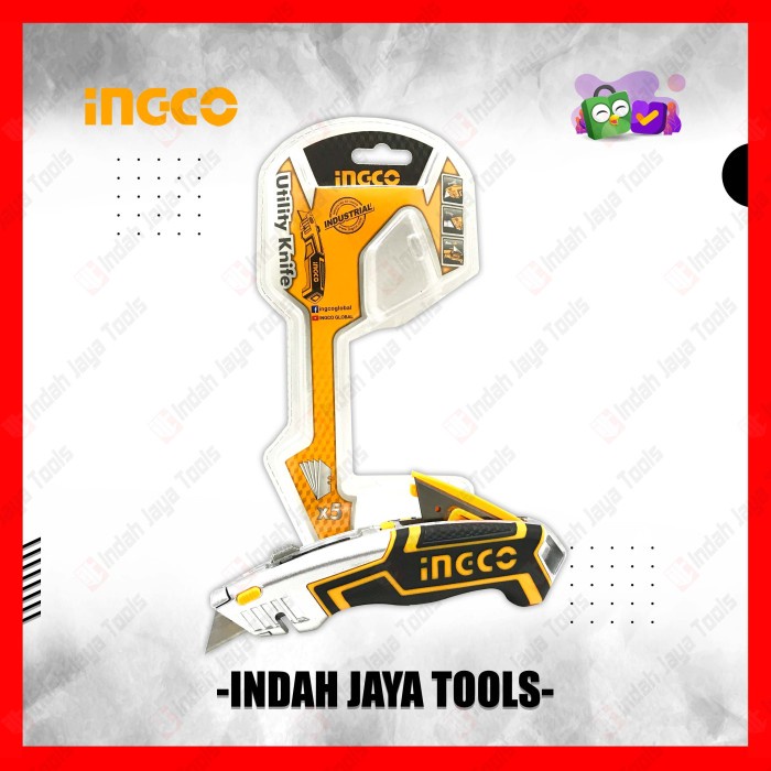 

Pemotong Ingco Huk6118 Utility Knife Pisau Cutter Serbaguna Teknisi Kayu Kulit
