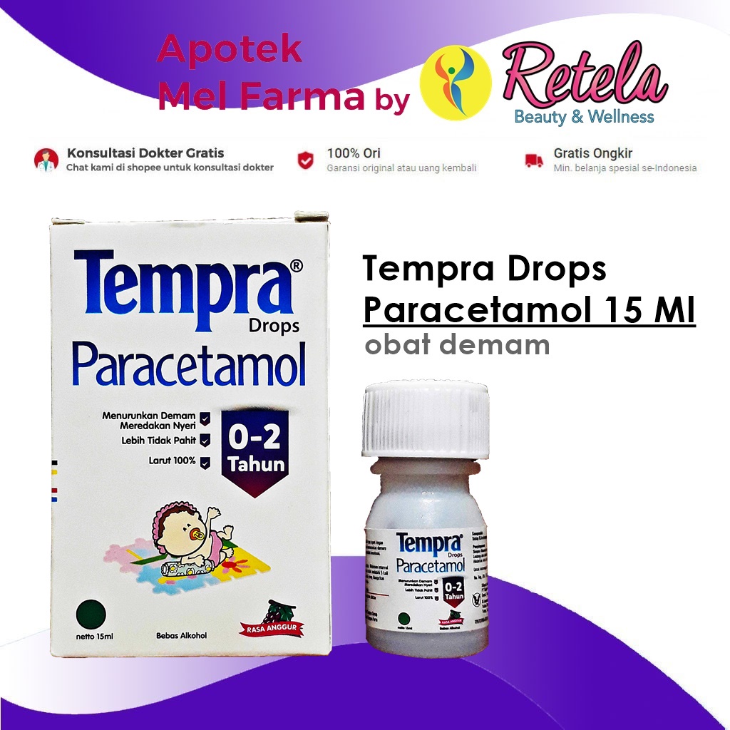 Tempra / Paracetamol / Penurun Panas Anak / Tempra Syrup / Tempra Forte Syrup / Tempra Drop