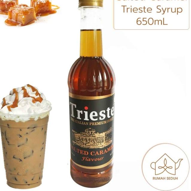 

❃ 650mL Sirup Salted Caramel Trieste - Salted Caramel Italian Syrup ✶