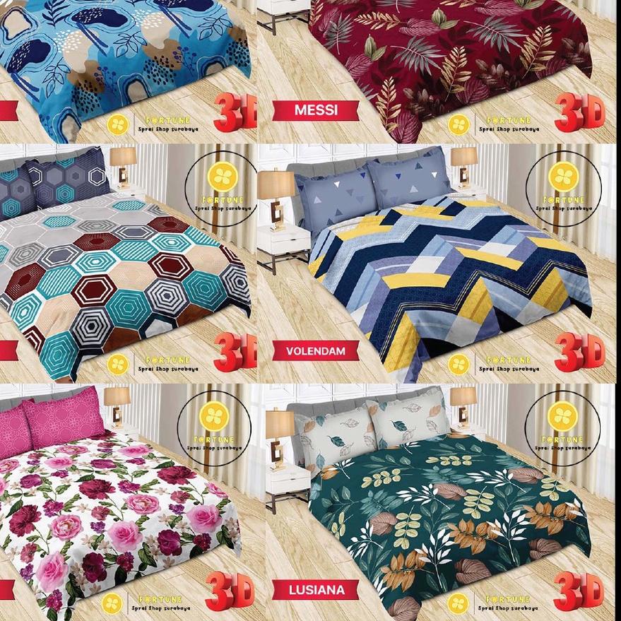 ➹ Sprei King BONITA 3D Disperse  Bantal 4, B4 (BISA COD) no. 1 ❋