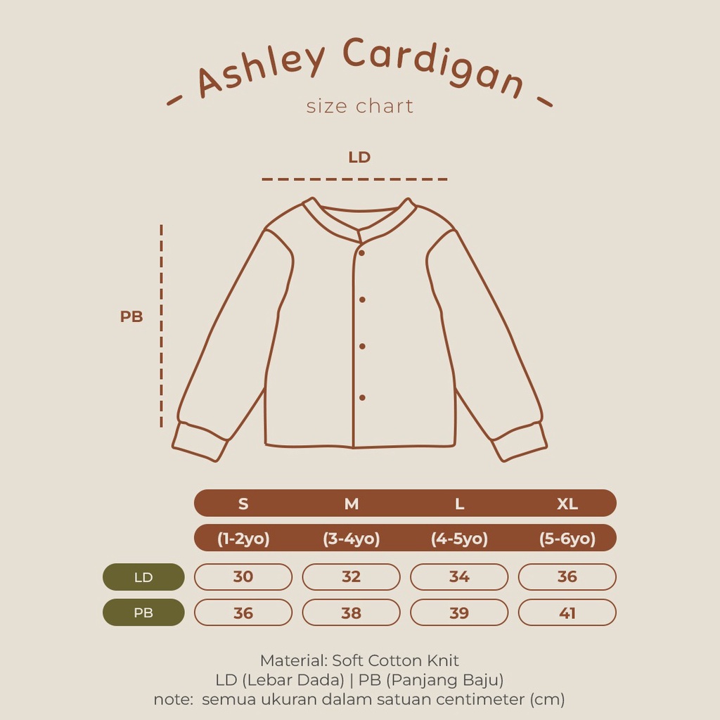 BABY GIGGLES BEEBOO - Ashley Cardigan / Cardigan Anak Unisex