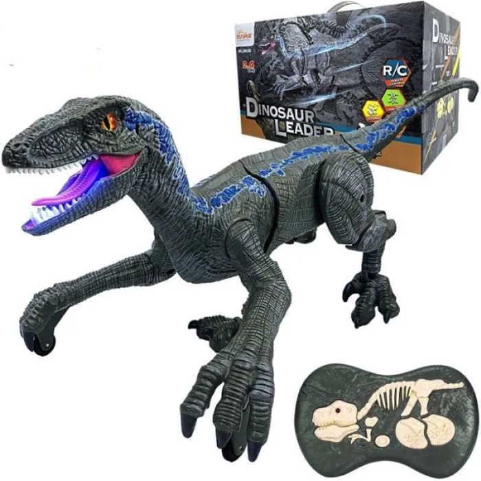 Terlaris Mainan Anak Remote Control Robot Dinosaurus Leader Dino Walk Rc Besar