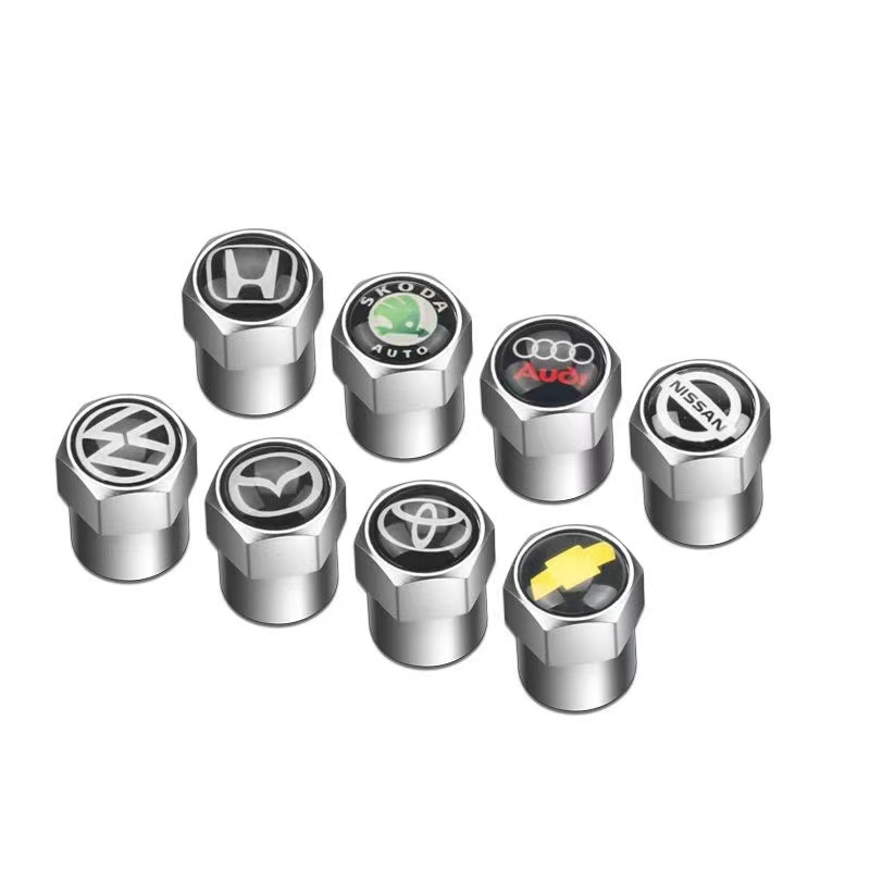 4-piece tire valve cap high-grade rubber sealing rod Penutup Debu Katup Mobil