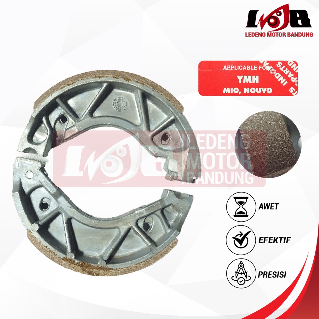 INDOPARTS FIrodo Mio Mx Xeon Nouvo Kampas Rem Belakang Tromol Besar Brake Shoe