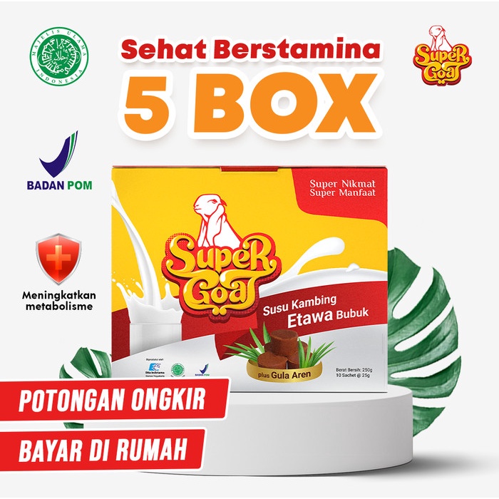 

Supergoat Susu Kambing Etawa Gula Aren (Sehat Berstamina 5 Box)