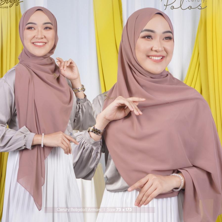 BestSeller  Bugis Hijab - Pashmina Ceruty Baby Doll - Hijab Pashmina 【gka™