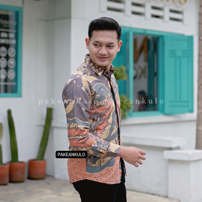 Batik Premium Pria Slimfit || Motif Abista