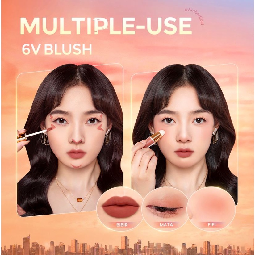 (READY&amp;ORI) Focallure Velvet Creamy Matte Lipcream AmberGold Sponge Lip FA210 FA 210