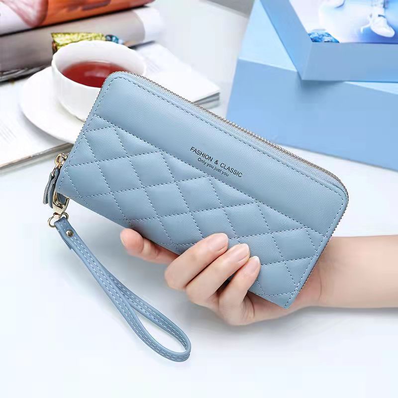 AND / COD / Dompet Panjang Wanita Import Dompet Wanita Fashion Motif Polos Dompet Jalan Cewek Kekinian Dompet Panjang Perempuan Dewasa D69