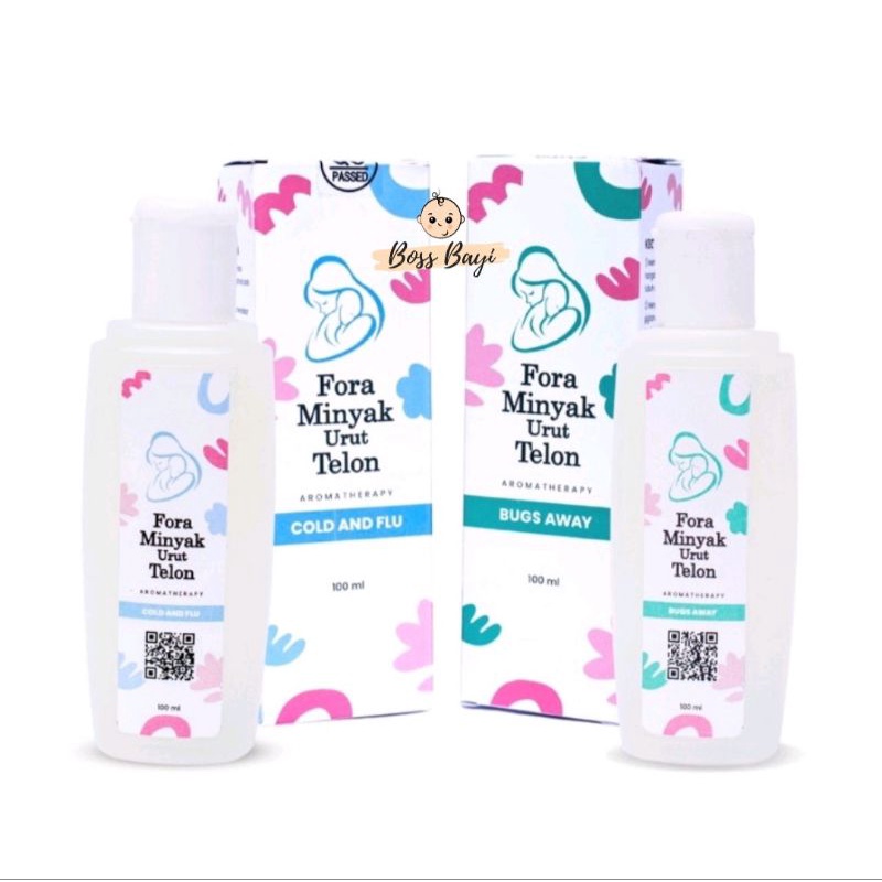 FORA - Minyak Urut Telon Bayi | Fora Could Flu (Green Tea) | Fora Bugs Away (Lavender)