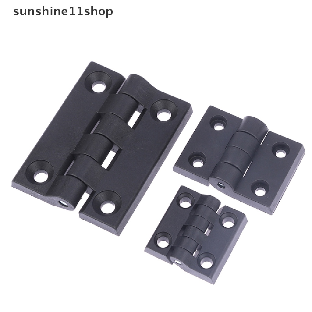 Sho 1PCS Engsel Hitam Bantalan Pintu Plastik Pantat Lemari Laci Kotak Perhiasan Hinges N