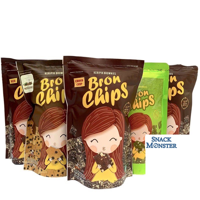 

Bronchips Keripik Brownies Bron Chip Chips - Netto 60 gr