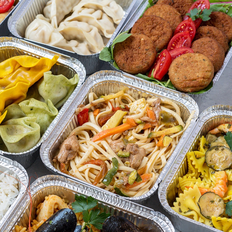 10pcs/set Disposable Non-Stick Air Fryer Aluminium Foil Tray/BBQ Kotak Kaleng Persegi Tahan Minyak Alat Dapur