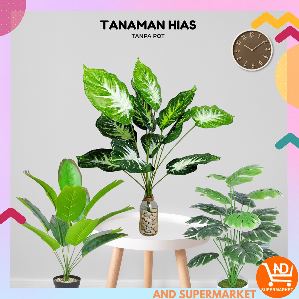 AND / COD / Tanaman Hias Tangkai Import Tanaman Pohon Hias Dekorasi Ruangan Rumah Terkini Hiasan Tanaman Artificial Flowers PBP40