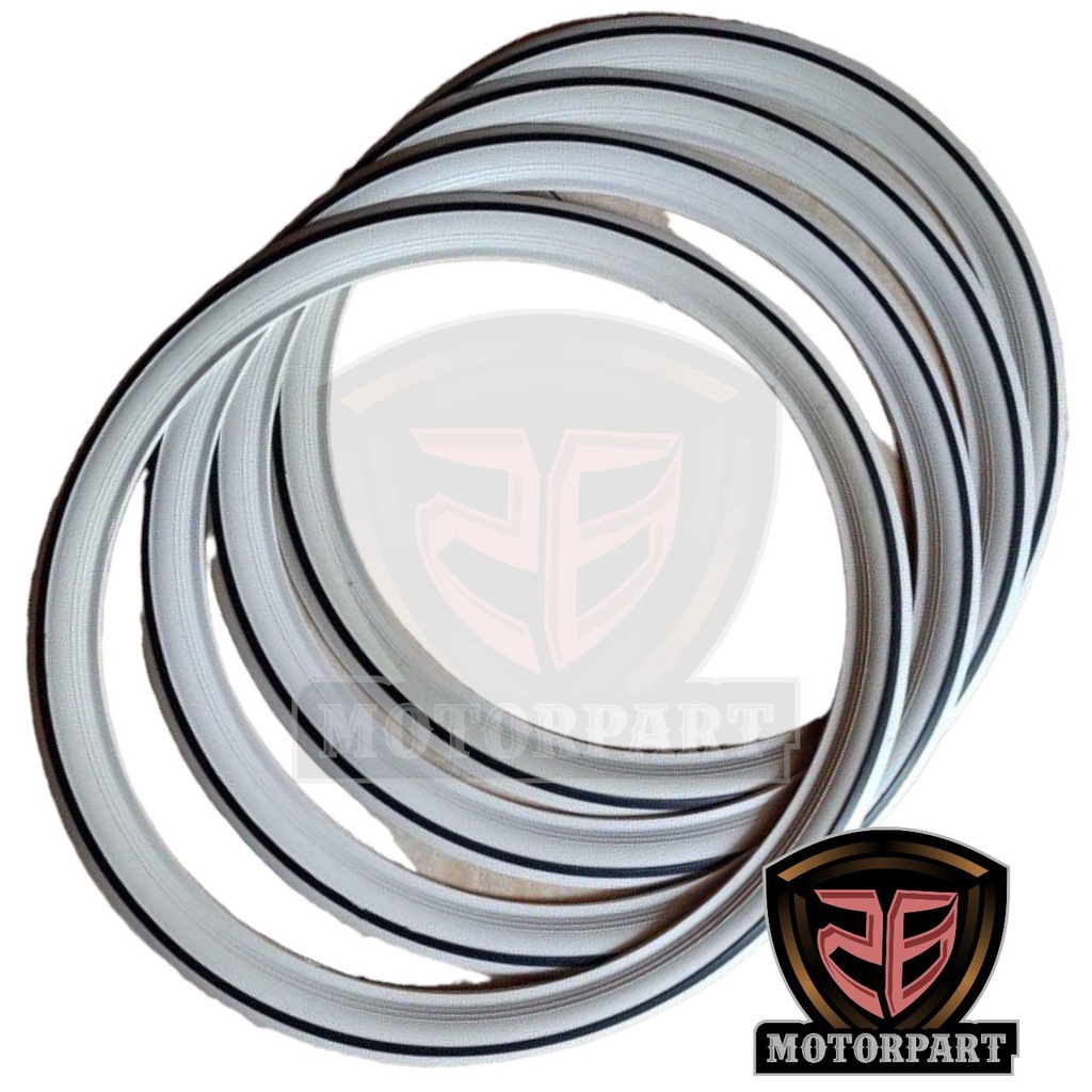 Lis ban lis ban ring 17 Lis ban motor classic Astrea grand prima star WARNA PUTIH LIS HITAM