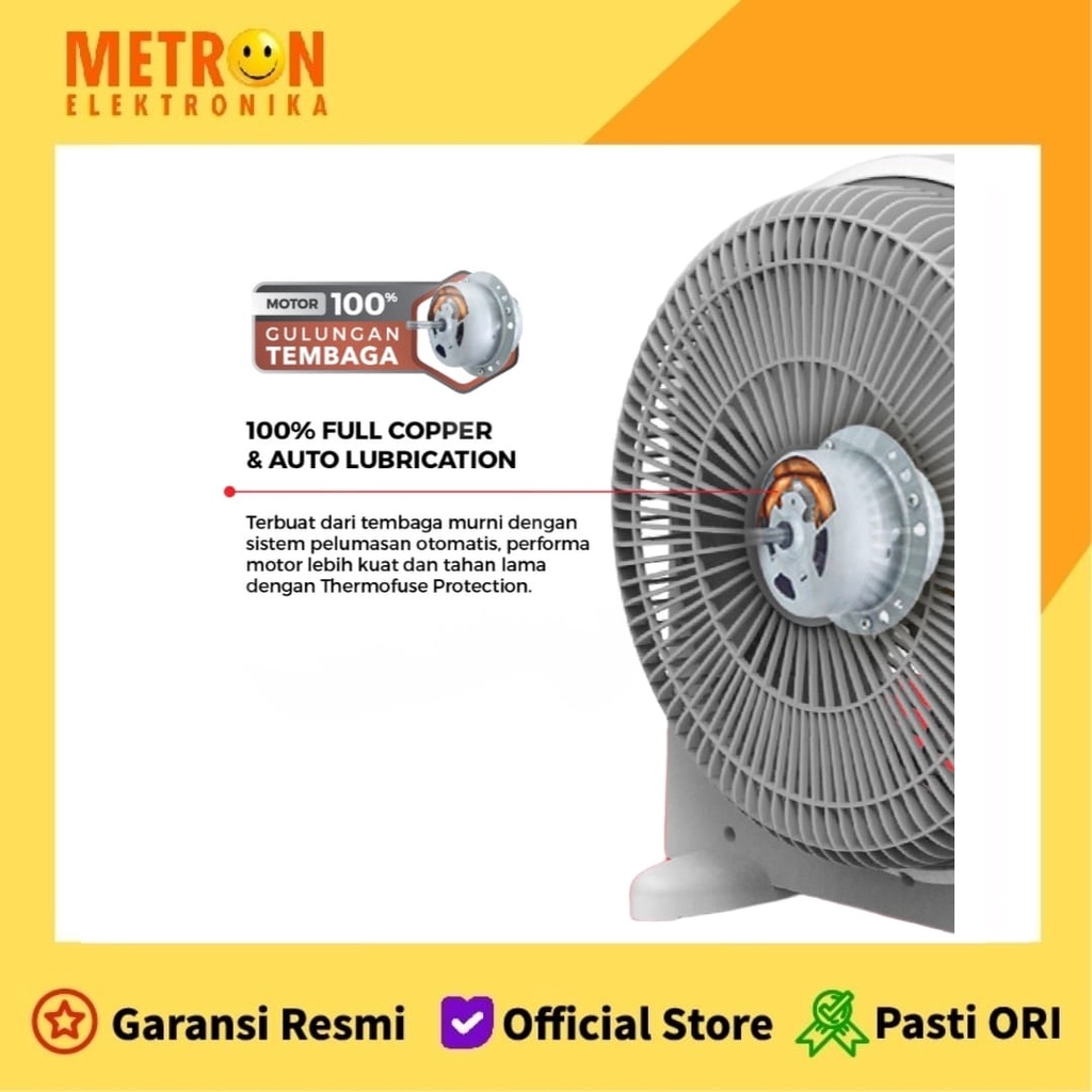 MASPION EX 2109 T BOX FAN 12&quot; / KIPAS ANGIN BOX 12 INCH 45 WATT / EX2109T