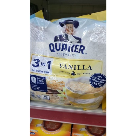 

Quaker oat 3 in 1 sachet / sereal malaysia isi 15 sachet