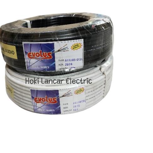 ★ Kabel Listrik Serabut Evolus 2x0,75 mm 50Meter / Kabel Audio ۩