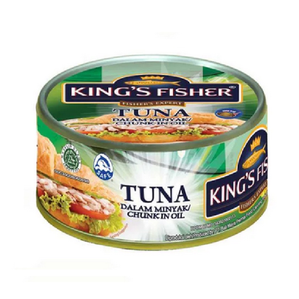 

tuna kaleng king's fisher chunk in oil 170