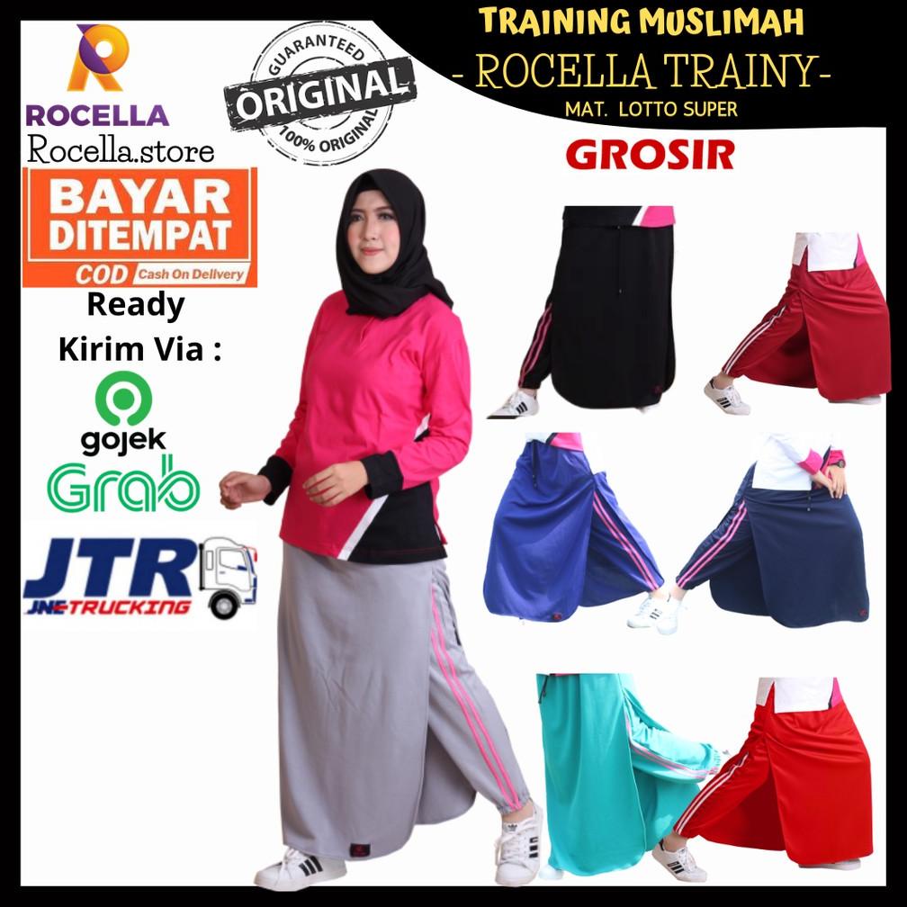 Rok Celana Olahraga Training Olahraga Muslimah Wanita Syari Rocella Trainy Grosir Rok Olahraga