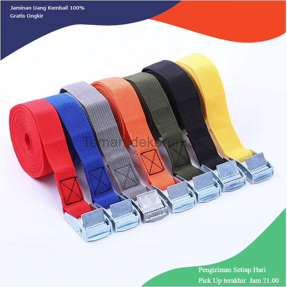 TD - TRV XhaoR Tali Strap Pengikat Barang Cargo Belt 2 Meter x 2.5 cm - XR2