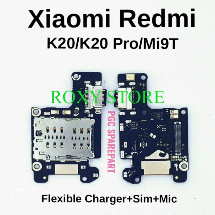 Original Flexible PCB Charger &amp; Mic Konektor SIM Xiaomi Redmi K20 - Original