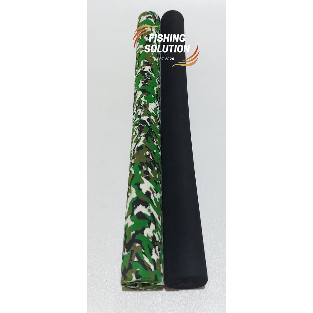 Busa Eva Gagang Joran 30 Cm - Keras - Hitam dan Hijau Army / Loreng