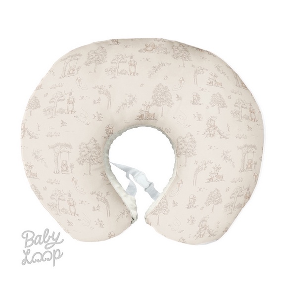 Baby Loop Nursing Pillow - Bantal Menyusui Multifungsi Silicone Pillow Tummy Time Tadahan Donat Empuk Minky