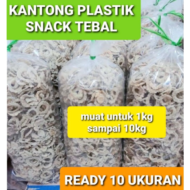 Kantong Plastik Bungkua Snack | Pelastik Kripik Tempat Bungkusan Jajan Snack Camilan kering | Kanton