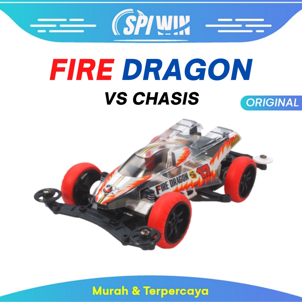 Tamiya ORIGINAL 100% Fire Dragon Clear Body Mini 4WD